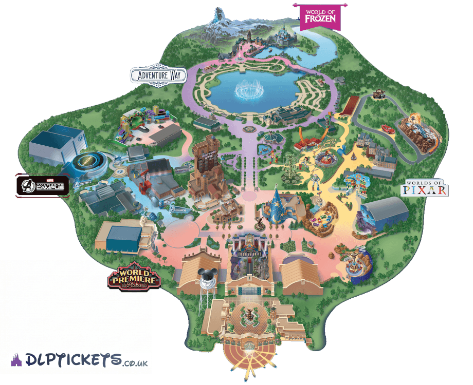 Disney Adventure World Park Map